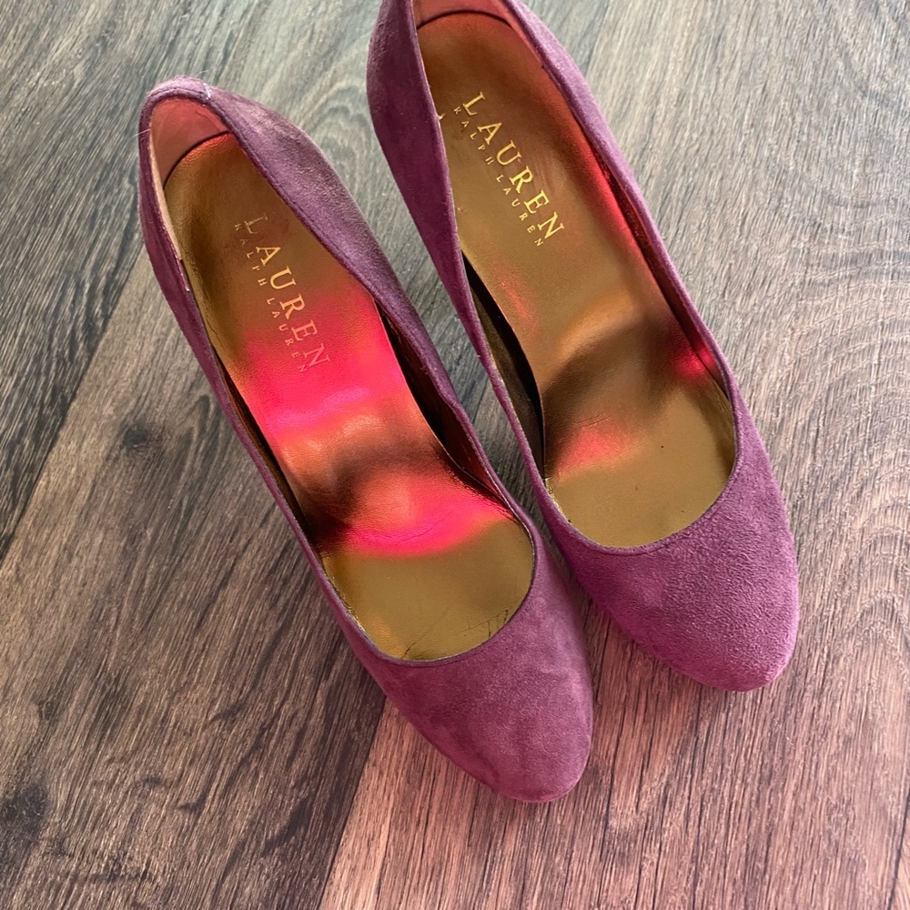 Ralph Lauren suede shoes size 5